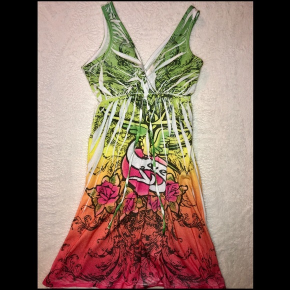 Ingear Other - ⭐️Beautiful tie-dye multi colored cover up dress👗